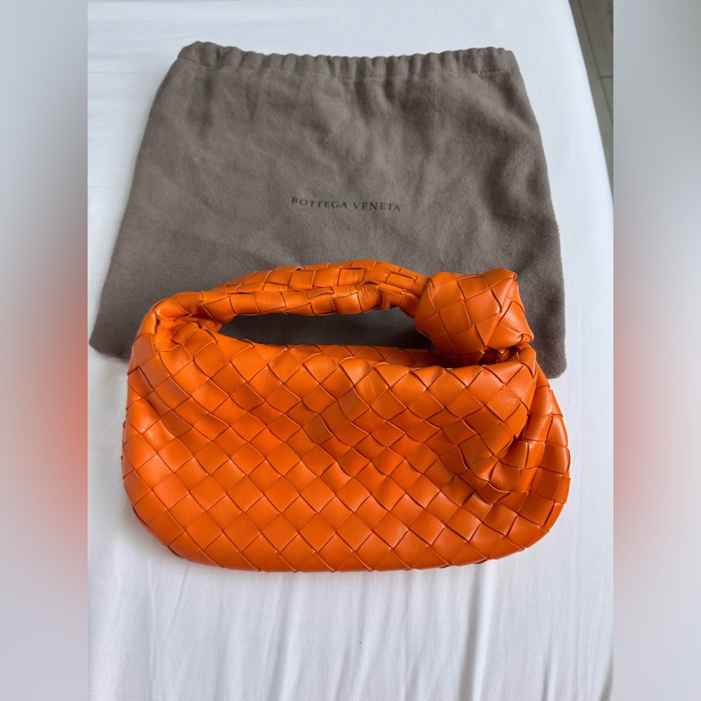 Orange Bottega Veneta Mini Jodie Bag